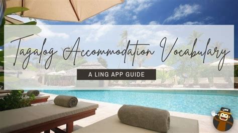 accommodations in tagalog|Accommodation in Tagalog.
